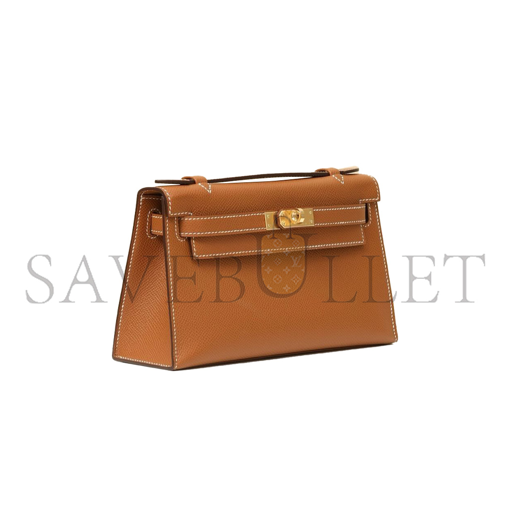 H**mes master mini kelly first generation epsom golden brown (22*14*7cm)